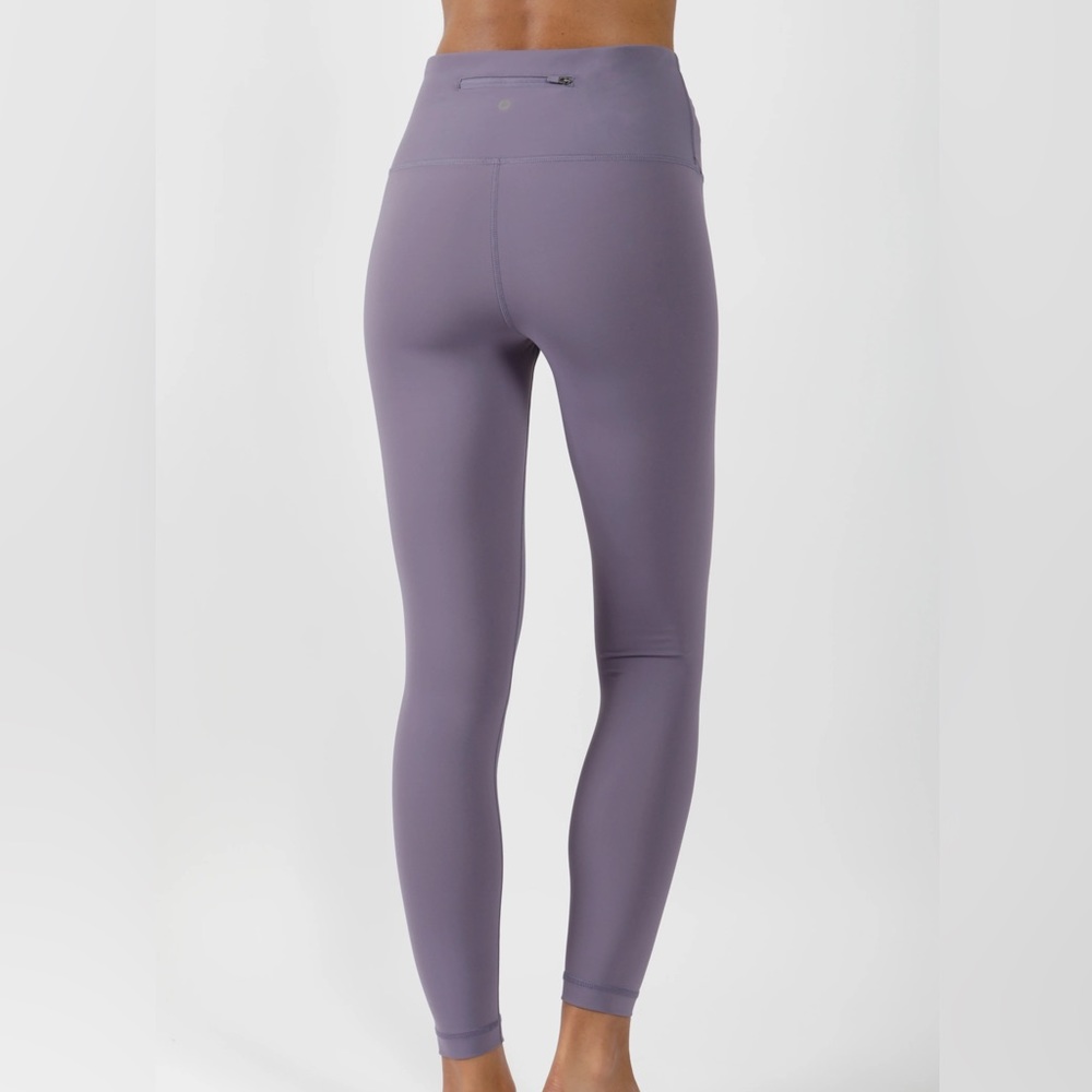Women 90 Degree by Reflex Ankle Yoga Pants Sport Leggings Purple Size XS